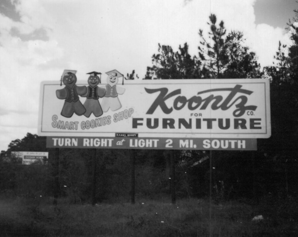 Vintage Koontz Furniture sign